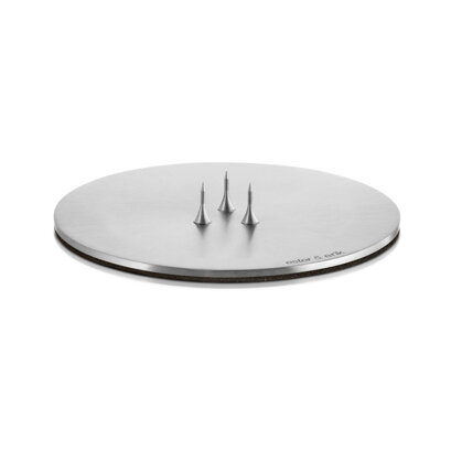 Svietnik Plate Matt Silver – strieborný matný