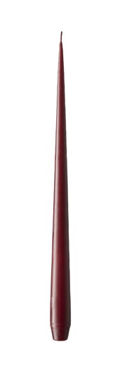 Kónická sviečka Taper Deep Wine Matt, 32 cm, set 4 ks – tmavočervená