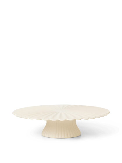 Tortový podnos Fountain Cake Stand – sivobiely