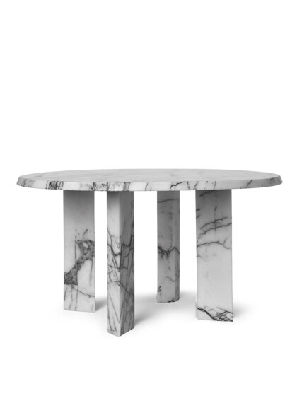 Konferenčný stolík Taula Coffee Table White/Charcoal – biely/čierny