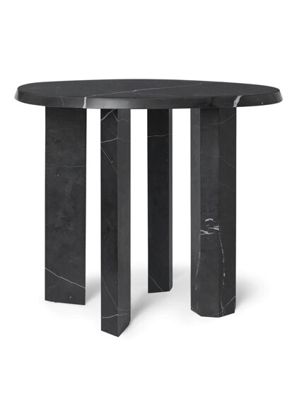 Príručný stolík Taula Side Table Black – čierny