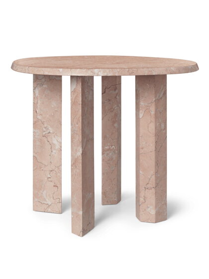 Príručný stolík Taula Side Table Rose – ružový