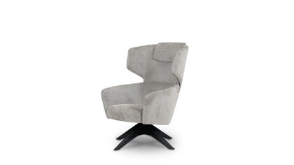 Kreslo Slot Lounge Chair – sivé