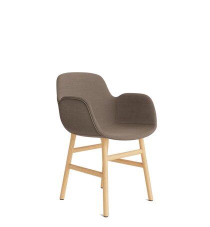 Stolička Form Armchair – svetlohnedá/dub