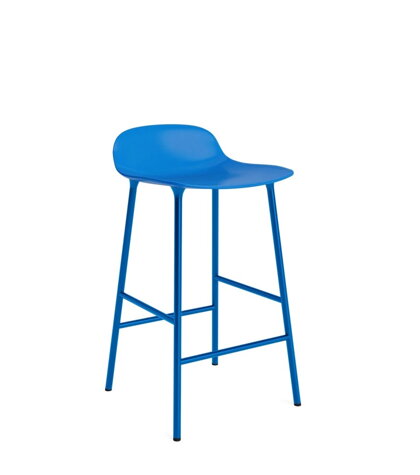 Barová stolička Form Barstool, 65 cm – svetlomodrá/oceľ