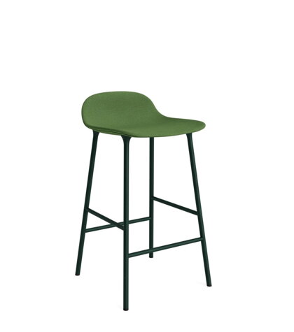 Barová stolička Form Barstool, 65 cm – zelená/oceľ