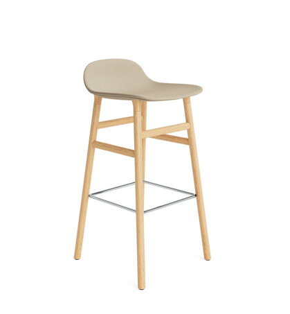 Barová stolička Form Barstool, 75 cm – piesková/dub