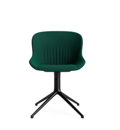 Otočná stolička Hyg Comfort Chair Swivel 4L Black Alu – tmavozelená/hliník