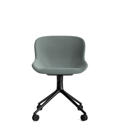 Otočná stolička Hyg Chair Swivel 4W Black Alu – zelenosivá/hliník