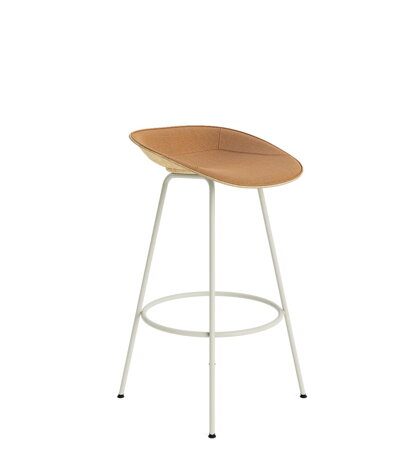 Barová stolička Mat Barstool, 75 cm – oranžovohnedá/krémová oceľ