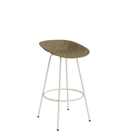 Barová stolička Mat Barstool, 75 cm – morská tráva/krémová oceľ